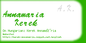 annamaria kerek business card